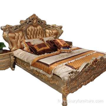 meubles de chambre à coucher classiques de luxe king size